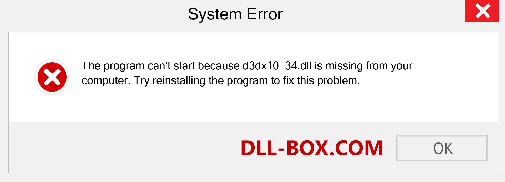  d3dx10_34.dll file is missing?. Download for Windows 7, 8, 10 - Fix  d3dx10_34 dll Missing Error on Windows, photos, images